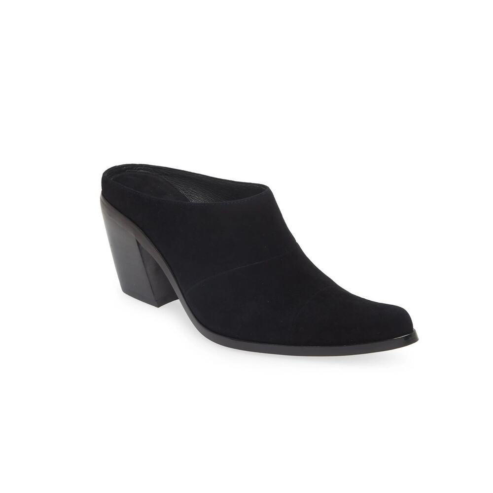 Jeffrey Campbell Hold Em Mule in Black Suede Size 10